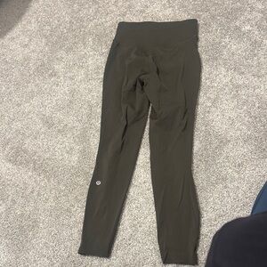 Green Lulu lemon  High-Waisted Leggings